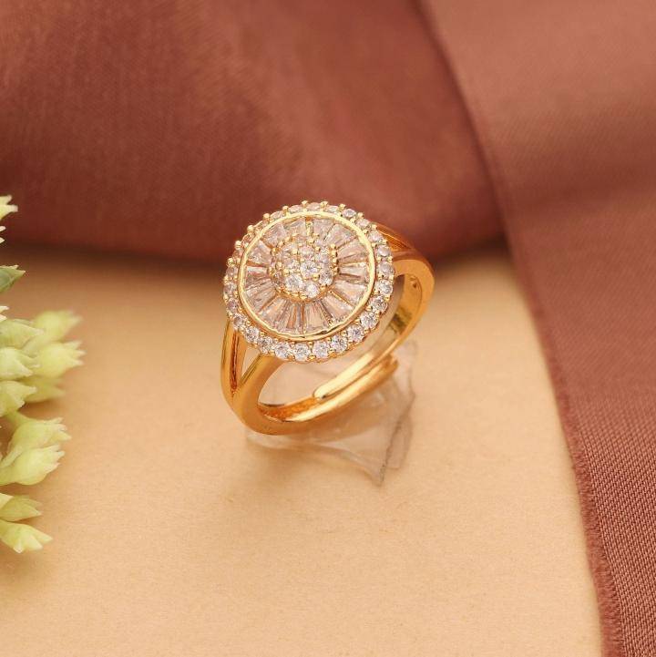 Anti tarnisha rose gold ad finger ring 362 Fashion artificial jewelry wholesale Pune